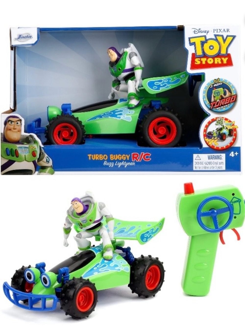Disney Toy Story Turbo Buggy R/C with Green Buzz Lightyear